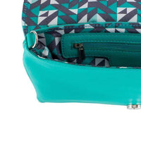 Thumbnail for Martha Aqua Leather Purse Clutch With Silver Hardware Clutches JGI   