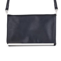 Thumbnail for Martha Black Leather Purse Clutch With Silver Hardware Clutches JGI   