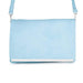 Martha Blue Leather Purse Clutch With Silver Hardware Clutches JGI   