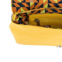 Thumbnail for Martha Yellow Leather Purse Clutch With Silver Hardware Clutches JGI   