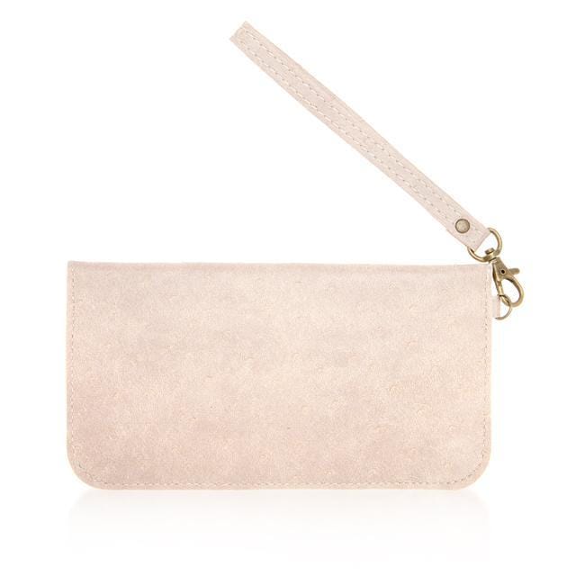 Nyla Blush Faux Leather Clutch Clutches JGI   