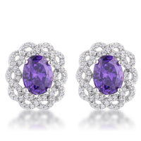Thumbnail for Amethyst Oval Stud Earrings Earrings JGI   