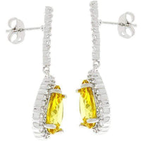 Thumbnail for Canary Cubic Zirconia Drop Earrings Earrings JGI   