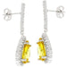 Canary Cubic Zirconia Drop Earrings Earrings JGI   