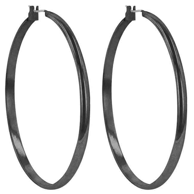 Classic Hoop (Black Tone) Earrings JGI   