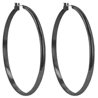 Thumbnail for Classic Hoop (Black Tone) Earrings JGI   