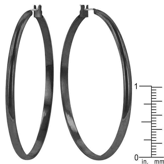 Classic Hoop (Black Tone) Earrings JGI   