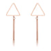 Trendy Triangle Bar Stainless Steel Drop Earrings Earrings JGI   