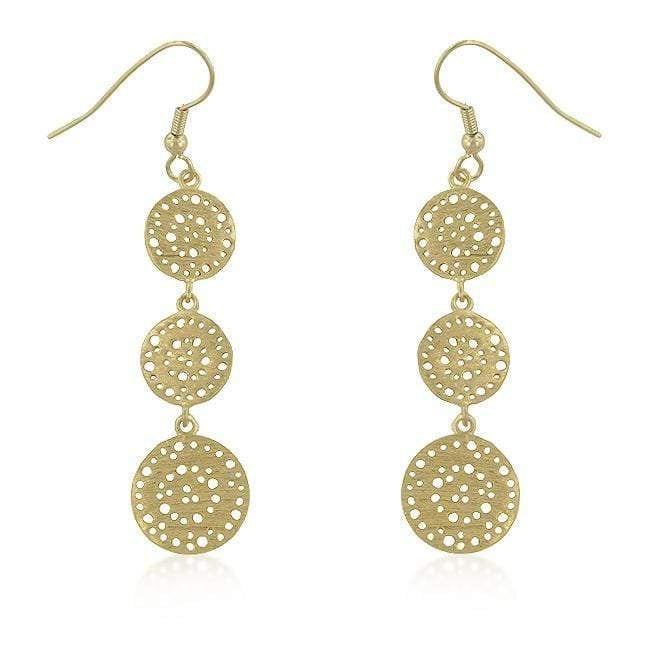 Golden Filigree Circle Earrings Earrings JGI   