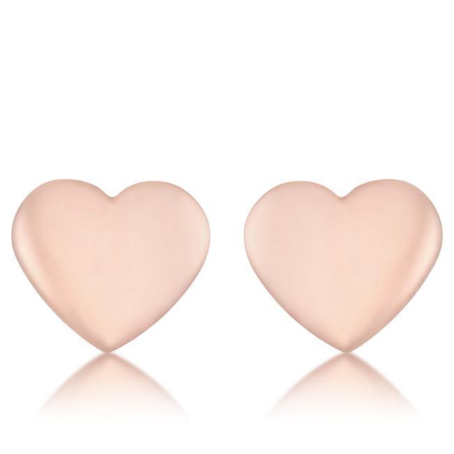 Janet Rose Gold Heart Stud Earrings Earrings JGI   