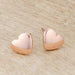 Janet Rose Gold Heart Stud Earrings Earrings JGI   