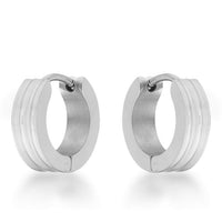 Thumbnail for Marlene Rhodium Stainless Steel Small Hoop Earrings Earrings JGI   