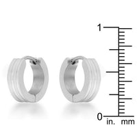Thumbnail for Marlene Rhodium Stainless Steel Small Hoop Earrings Earrings JGI   