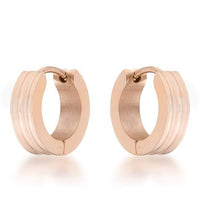 Thumbnail for Marlene Rose Gold Stainless Steel Small Hoop Earrings Earrings JGI   