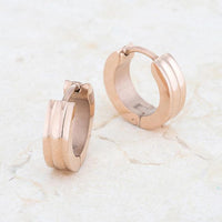 Thumbnail for Marlene Rose Gold Stainless Steel Small Hoop Earrings Earrings JGI   