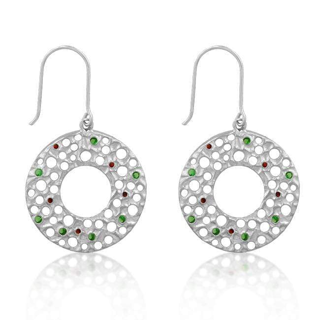 Red and Green Earrings Earrings JGI   