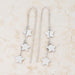 Reina Rhodium Stainless Steel Delicate Star Threaded Drop Earrings Earrings JGI   