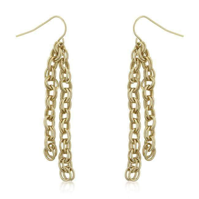 Rolo Chain Dangle Earrings Earrings JGI   