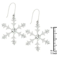 Thumbnail for Silver Snowflake Dangle Earrings Earrings JGI   