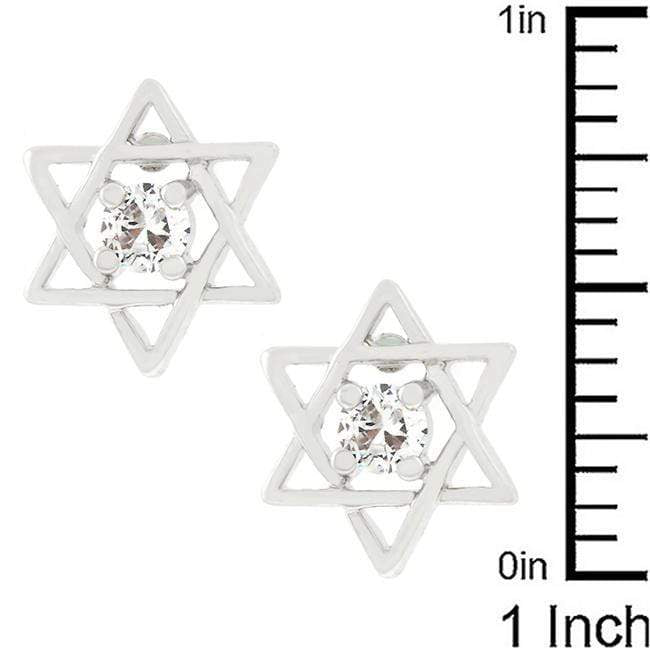 Star of David Stud Earrings Earrings JGI   