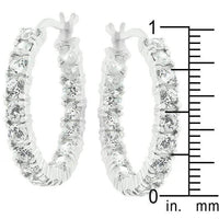 Thumbnail for Sterling Silver Eternity Hoop Earrings Earrings JGI   