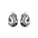 Paisley Mosaic Earrings with Enamel and Cubic Zirconia in Sterling Silver Earrings Angelucci Jewelry   