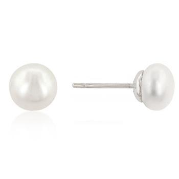 Sterling Silver Pearl Earrings Earrings JGI   