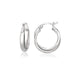 Sterling Silver Dual Round Entwined Hoop Earrings Earrings Angelucci Jewelry   