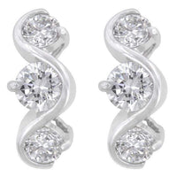 Thumbnail for Three Stone Swirl Earring Earrings JGI   
