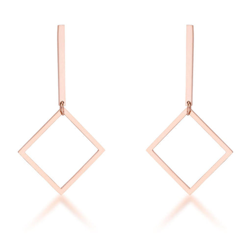 Trendy Geometric Stainless Steel Drop Earrings Earrings JGI   