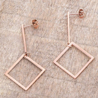 Thumbnail for Trendy Geometric Stainless Steel Drop Earrings Earrings JGI   
