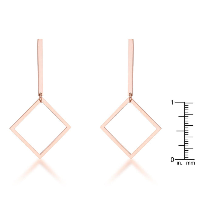 Trendy Geometric Stainless Steel Drop Earrings Earrings JGI   