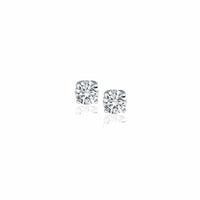 Thumbnail for 14k White Gold Diamond Four Prong Stud Earrings (1/4 cttw) Earrings Angelucci Jewelry   