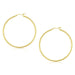 10k Yellow Gold Polished Hoop Earrings (45 mm) Earrings Angelucci Jewelry   
