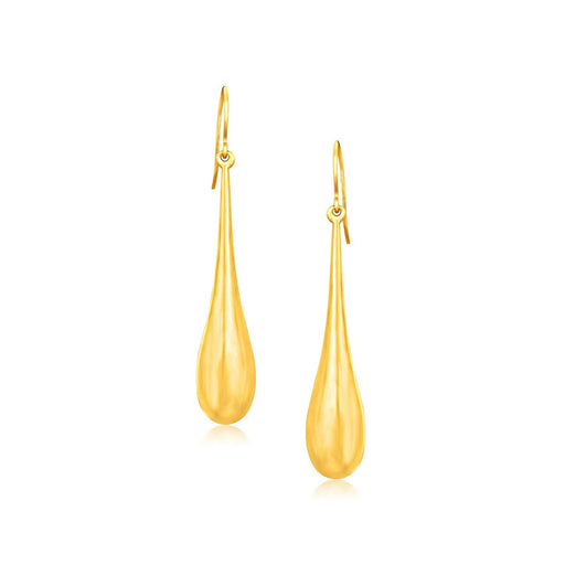 14k Yellow Gold Dramatic Drop Earrings Earrings Angelucci Jewelry   