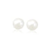 14k Yellow Gold Freshwater Cultured White Pearl Stud Earrings (7.0 mm) Earrings Angelucci Jewelry   