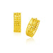 14k Yellow Gold Hinged Mesh Snuggable Earrings Earrings Angelucci Jewelry   
