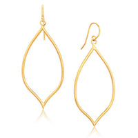 Thumbnail for 14k Yellow Gold Marquise Style Polished Earrings Earrings Angelucci Jewelry   
