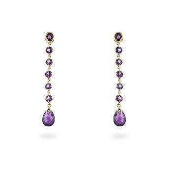 Amethyst Briolette Earrings Fine Jewelry JGI   