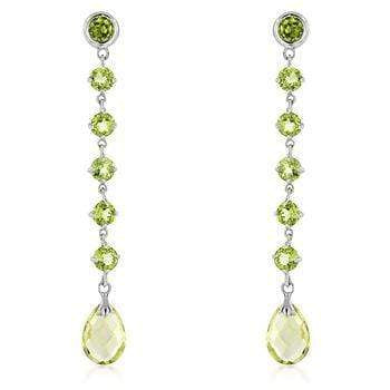 Gold Quartz Briolette Earrings Fine Jewelry JGI   