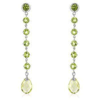 Thumbnail for Gold Quartz Briolette Earrings Fine Jewelry JGI   