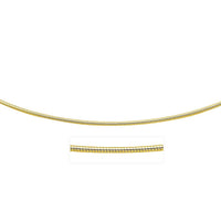 Thumbnail for 14k Yellow Gold Necklace in a Round Omega Chain Style Necklaces Angelucci Jewelry   