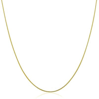 Thumbnail for 14k Yellow Gold Thin Motif Round Omega Necklace Necklaces Angelucci Jewelry   