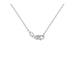 14k White Gold Diamond Studded Circle Pendant with Cut-out (1/3 cttw) Necklaces Angelucci Jewelry   