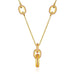 14k Two-Tone Yellow and Rose Gold Link and Chain Necklace Necklaces Angelucci Jewelry   
