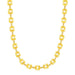 Necklace with Shiny Square Links in 14k Yellow Gold Necklaces Angelucci Jewelry   