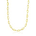 14k Yellow Gold Cable Marquis and Oval Link Design Necklace Necklaces Angelucci Jewelry   