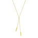 Lariat Necklace with Textured Bar Lariat Necklace Necklaces Angelucci Jewelry   