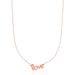 14k Rose Gold Script LOVE Necklace Necklaces Angelucci Jewelry   