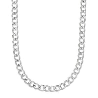 Thumbnail for Polished Twisted Oval Link Necklace in Sterling Silver Necklaces Angelucci Jewelry   